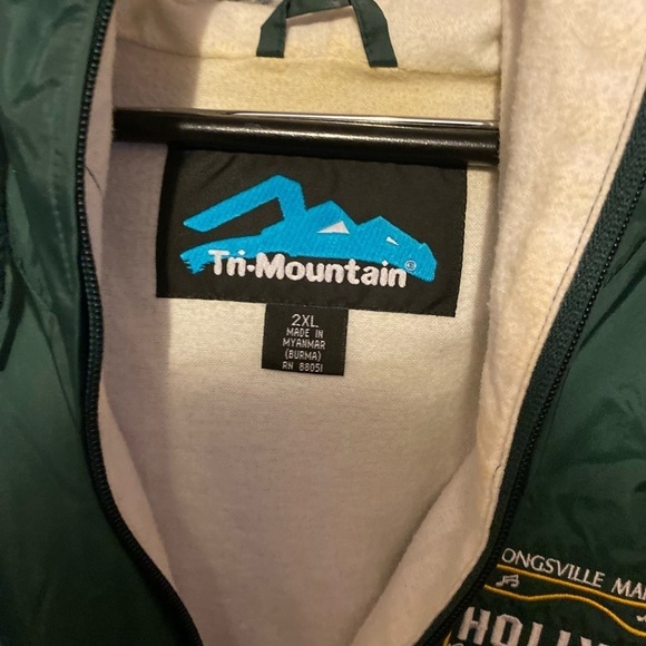 VTG T RI Mountain Green Mens Sport Windbreaker Size 2XL . - Picture 6 of 6